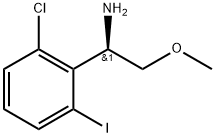 （R）-1-(2-chloro-6-iodophenyl)-2-methoxyethanamine 结构式