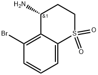 (R)-4-amino-5-bromothiochromane1,1-dioxide 结构式