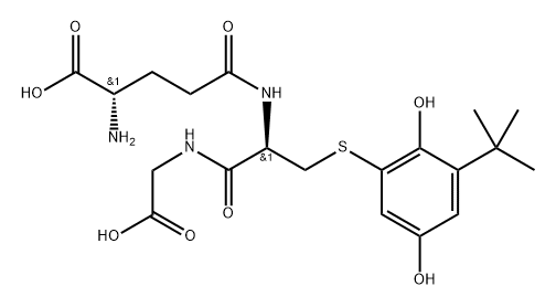 6-(S-glutathionyl)-2-tert-butylhydroquinone 结构式