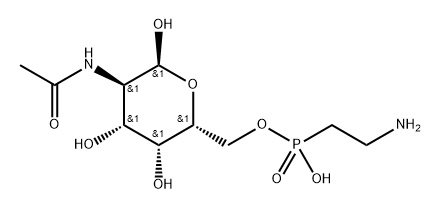 N-acetylgalactosamine 6-O-2-aminoethylphosphonate 结构式
