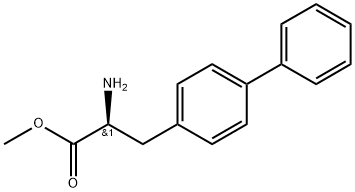 (S)-3-([1,1'-联苯]-4-基)-2-氨基丙酸甲酯 结构式