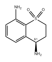 (R)-4,8-diaminothiochromane 1,1-dioxide 结构式