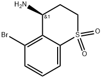 (S)-4-amino-5-bromothiochromane1,1-dioxide 结构式