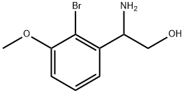 2-amino-2-(2-bromo-3-methoxyphenyl)ethan-1-ol 结构式