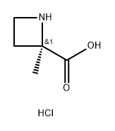 (R)-2-甲基氮杂环丁烷-2-羧酸盐酸盐 结构式