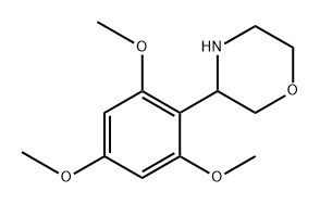 3-(2,4,6-trimethoxyphenyl)morpholine 结构式