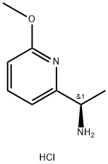 (R)-1-(6-甲氧基吡啶-2-基)乙胺盐酸盐 结构式