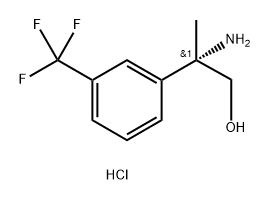 Benzeneethanol, β-amino-β-methyl-3-(trifluoromethyl)-, hydrochloride (1:1), (βS)- 结构式