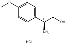 (S)-2-amino-2-(4-(methylthio)phenyl)ethanol hydrochloride 结构式