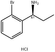 (S)-1-(2-bromophenyl)propan-1-amine hydrochloride 结构式