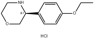 (S)-3-(4-ethoxyphenyl)morpholine hydrochloride 结构式