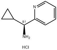 (S)-环丙基(吡啶-2-基)甲胺盐酸盐 结构式