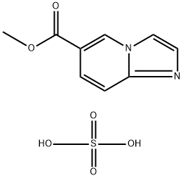 Imidazo[1,2-a]pyridine-6-carboxylic acid, methyl ester, sulfate (1:1) 结构式