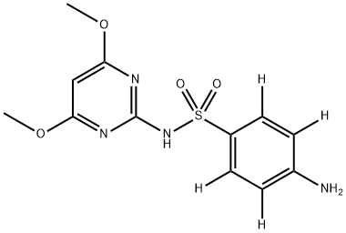 Sulfadimethoxypyrimidine D4 结构式