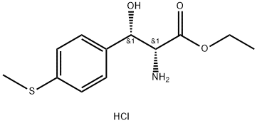 D-Phenylalanine, β-hydroxy-4-(methylthio)-, ethyl ester, hydrochloride, threo- (9CI) 结构式