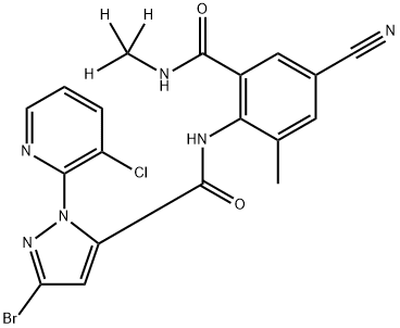 溴氰虫酰胺 - D3 结构式
