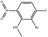 2-溴-3-氟-N-甲基-6-硝基苯胺 结构式