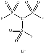 Methanetrisulfonyl trifluoride, ion(1-), lithium (1:1) 结构式
