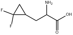 2-氨基-3-(2,2-二氟环丙基)丙酸 结构式
