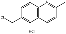 6-(Chloromethyl)-2-methylquinoline hydrochloride 结构式