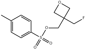 3-(氟甲基)-3-(4-甲基苯磺酸)氧杂环丁烷甲醇 结构式