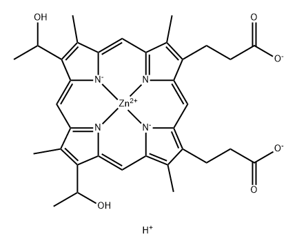 zinc hematoporphyrin 结构式