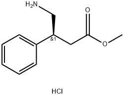 Benzenepropanoic acid, β-(aminomethyl)-, methyl ester, hydrochloride, (S)- (9CI) 结构式