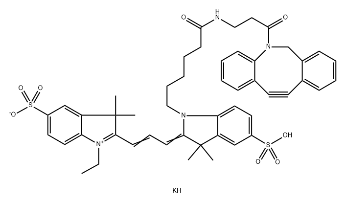 diSulfo-Cy3 DBCO(Methyl) 结构式