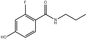 2-fluoro-4-hydroxy-N-propylbenzamide 结构式