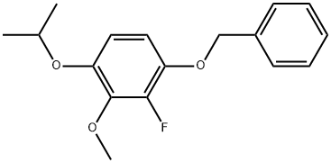 2-Fluoro-3-methoxy-4-(1-methylethoxy)-1-(phenylmethoxy)benzene 结构式