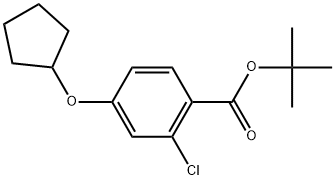 1,1-Dimethylethyl 2-chloro-4-(cyclopentyloxy)benzoate 结构式