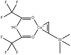 COPPER I / II HEXAFLUOROPENTANEDIONATE - VINYLTRIMETHYLSILANE COMPLEX 结构式