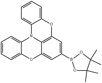 7-(4,4,5,5-四甲基-1,3,2-二氧杂硼烷-2-基)苯并[5,6][1,4]恶嗪并[2,3,4-KL]吩恶嗪 结构式