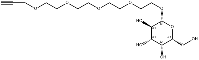 Propargyl-PEG5-beta-D-galactose 结构式