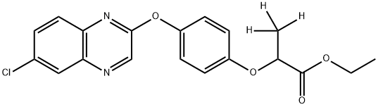 喹禾灵-D3 结构式