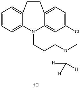盐酸氯米帕明-D3 结构式