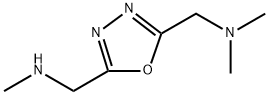 N,N-DIMETHYL-1-(5-((METHYLAMINO)METHYL)-1,3,4-OXADIAZOL-2-YL)METHANAMINE 结构式