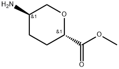 (2S,5R)-5-氨基四氢-2H-吡喃-2-羧酸甲酯 结构式