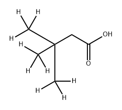 3,3-二(甲基-D3)丁酸-4,4,4-D3 结构式