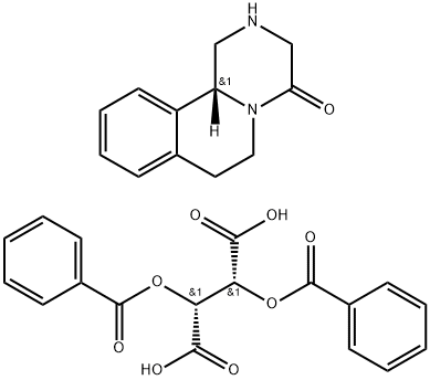(R)-2,3,6,7-四氢-1H-吡嗪并[2,1-A]异喹啉-4(11BH) - 酮(2R,3R) 结构式
