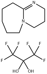 1,1,1,3,3,3-六氟丙烷-2,2-二醇-二环[5.4.0]-1,8-二氮-7-壬烯盐 结构式
