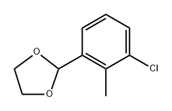 2-(3-Chloro-2-methylphenyl)-1,3-dioxolane 结构式