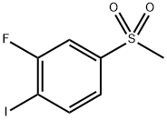 2-氟-1-碘-4-(甲磺酰基)苯 结构式