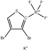 Potassium 3,4-dibromo-2-thienyltrifluoroborate 结构式