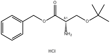 O-叔丁基-苄酯-L-丝氨酸盐酸盐 结构式