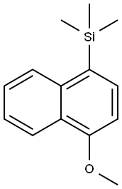 (4-methoxynaphthalen-1-yl)trimethylsilane 结构式