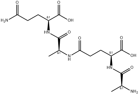 L-Glutamine, L-alanyl-L-γ-glutamyl-L-alanyl- 结构式