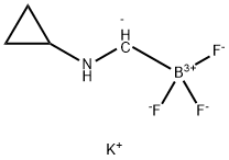 Borate(1-), [(cyclopropylamino)methyl]trifluoro-, potassium (1:1), (T-4)- 结构式