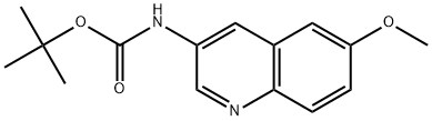 tert-butyl (6-methoxyquinolin-3-yl)carbamate 结构式