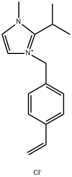 3-[(4-乙烯基苯基)甲基]-1-甲基-2-(1-甲基乙基)- 1H-咪唑氯化物 结构式